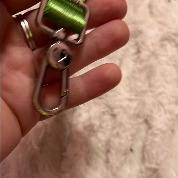 Green candy apple Harvey’s Keychain Wristlet - Picture 3 of 4